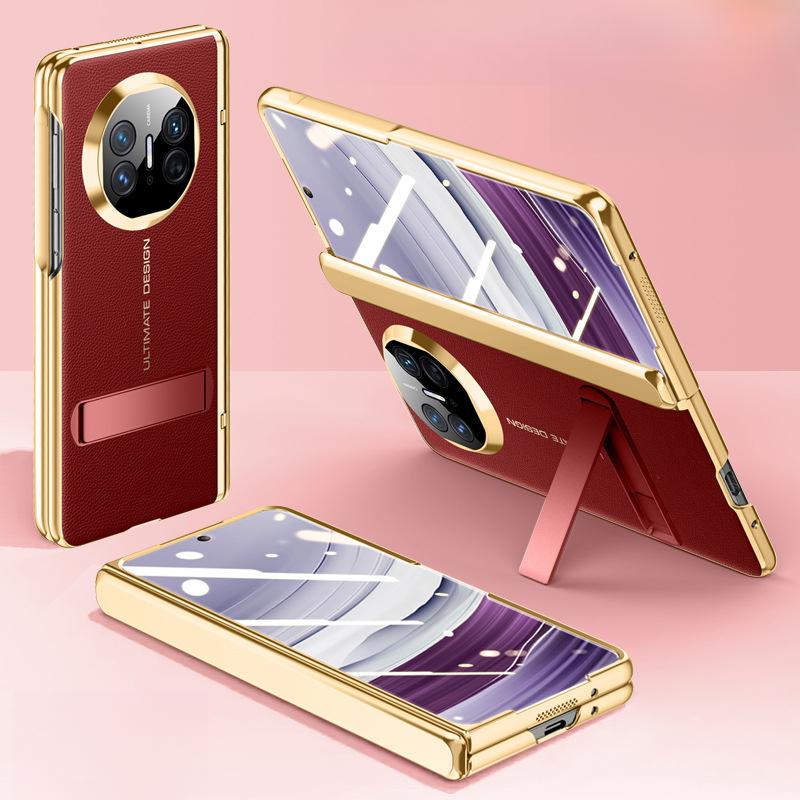 

Suitable for Huawei Matex5 Mobile Phone Case Film Integrated Electroplating Center Shaft Anti-fall Bracket X5 Full-inclusive Lens Scalp Cover Huawei Mate X5