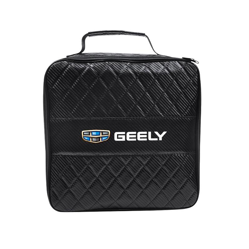 Car Storage Bag Leather Organizer Case For Geely Coolray Geometry C GX3 Emgrand EC7 Car Rechargeable Gun Storage Box Accessories
