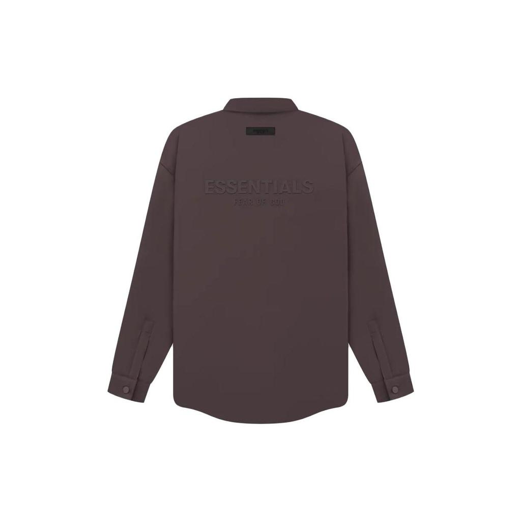 Fear of God Essentials SS23 Solid Zip-Up Nylon Windbreaker With Collar Men Outerwear FOG-SS23-072