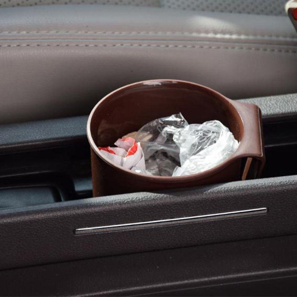 Car Mounted Bottle Holder Plastic Car Water Cup Stand Phone Storage Mount Interior Accessories