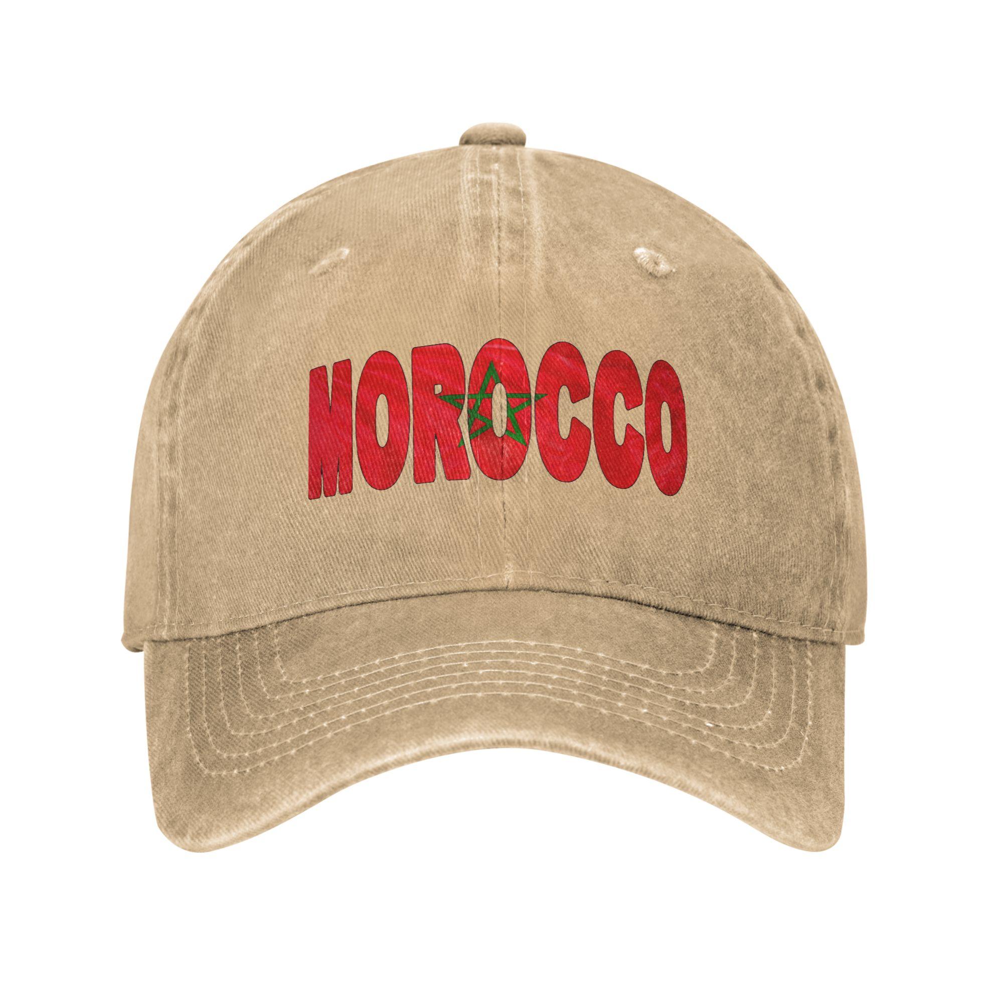 

Gorra De Béisbol Con Bandera De Marruecos Ondeando En El Viento Estilo Streetwear De Primavera Gorra Trucker Unisex Para Hombr