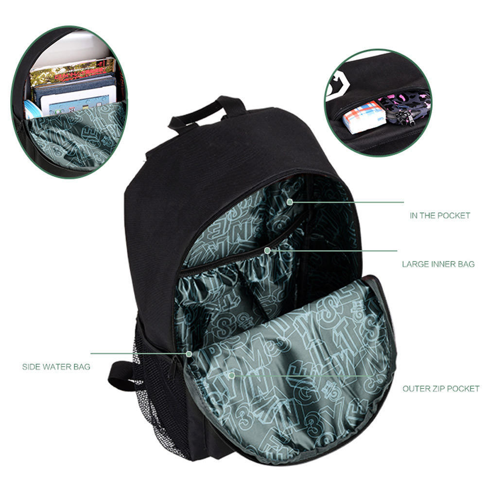 USB External Charging Laptop Noctilucent Cartoon School Bags Student Backpack