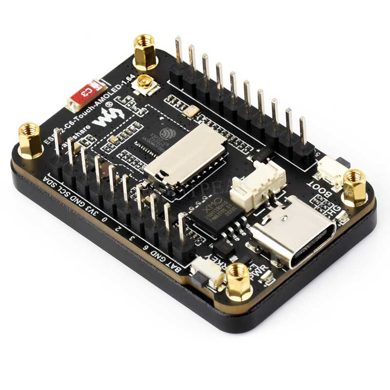 ESP32-C6 1.64inch AMOLED Display Development Board 280×456 1.64 inch TouchScreen
