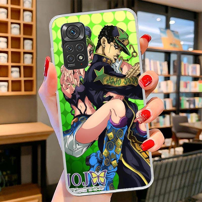 JoJo Bizarre Adventure Cover Phone Case For Xiaomi Redmi Note 15 14 13 12 11 10 Pro Plus 14S 12S 11S 11T 11E 10S Soft Fundas She