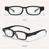 New Fashionable Rotating Adjustable Focus+50 To 350 Men'S Reading Glasses Retro Neutral Portable Anti Blue Light Glasses