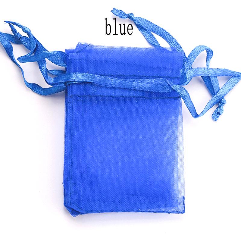 100pcs/lot Organza Bag 5*7cm,7*9cm,9x12cm Christmas Wedding Drawstring Bag Candy Bags Gift Pouches Jewelry Packaging Display