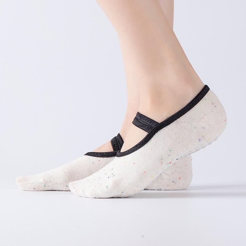 

Женские летние тонкие профессиональные носки для йоги с пятью пальцами, нескользящие, для пилатеса и упражнений 1 pair бежевый