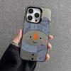 Simple snowman for iPhone17ProMax Christmas phone case Apple 15/14 niche 16Pro large hole