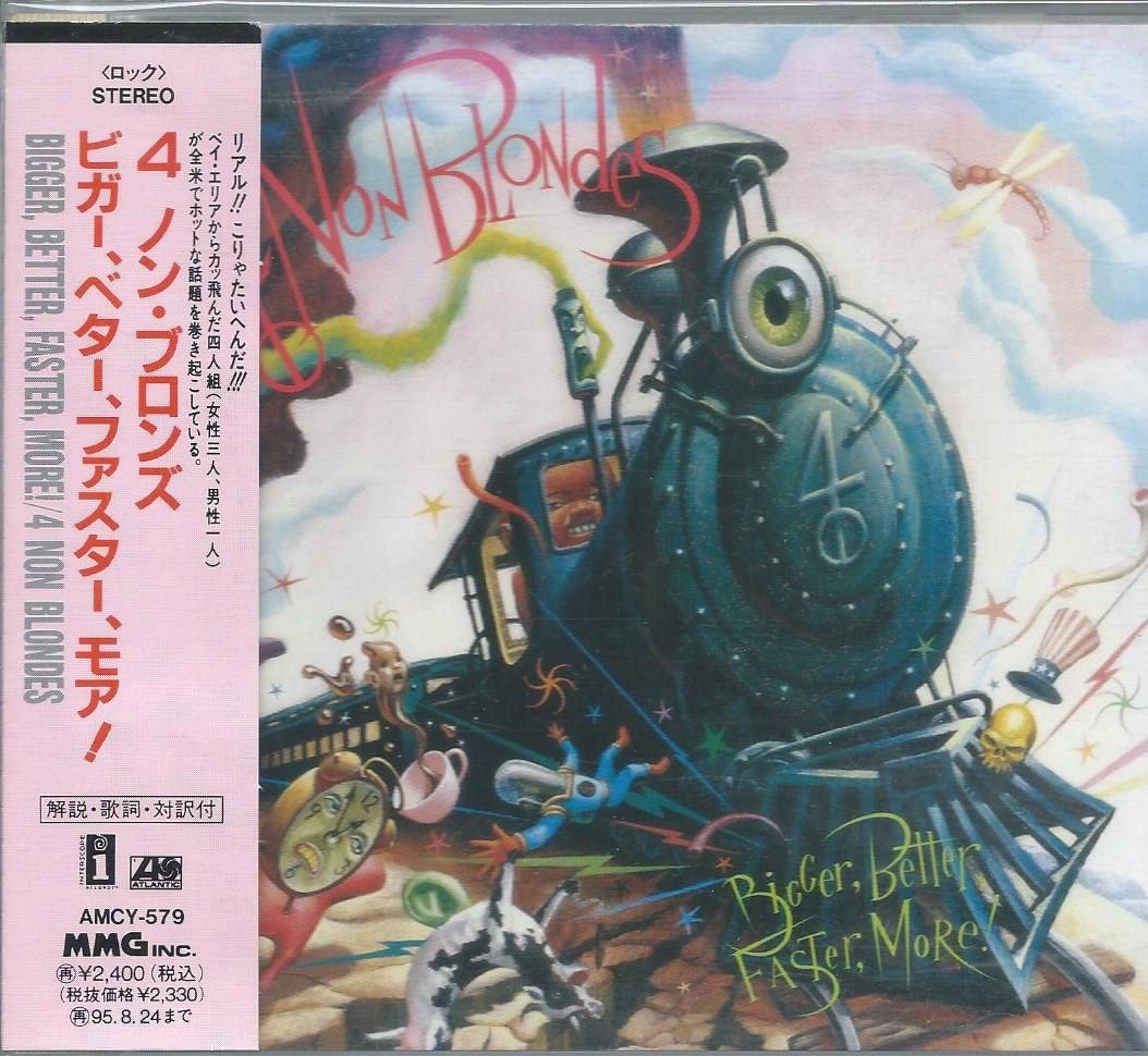 

CD 4 NON BLONDES Bigger Better Faster More AMCY579 Interscope Japan ObiRock Used