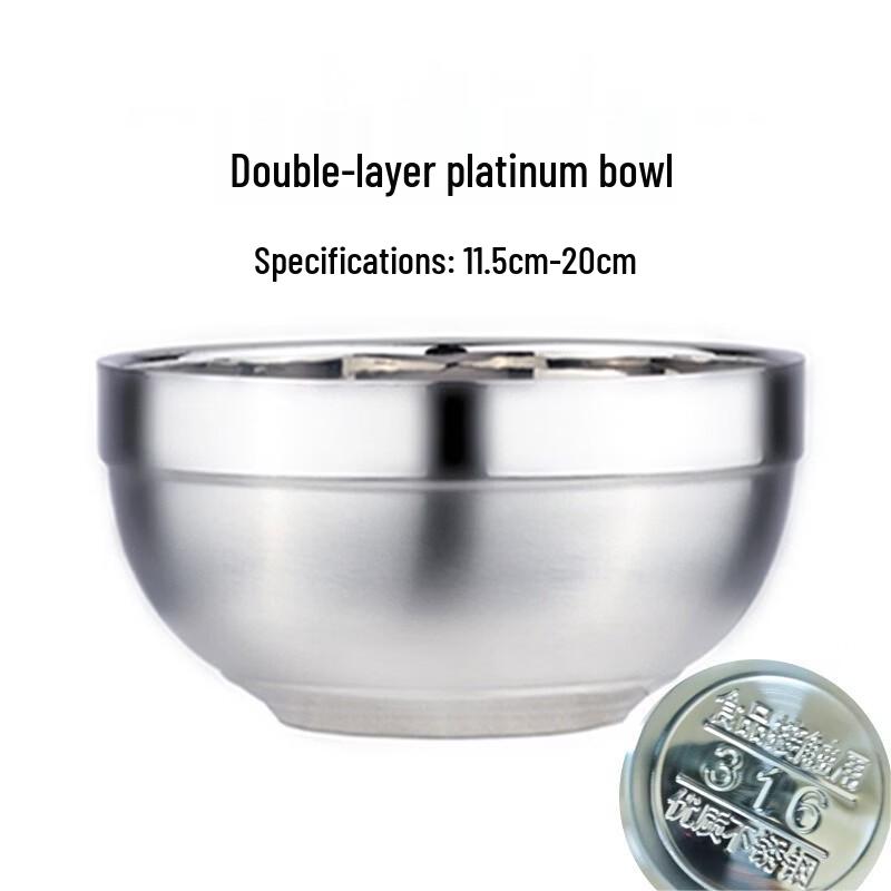 

Yujia 316 Stainless Steel Double-Layer Insulated Bowl