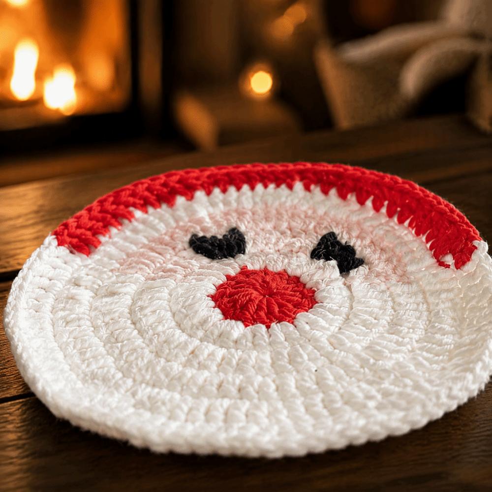Non Slip Non Slip Mat Knitted Table Mat Crochet Drink Coaster Christmas