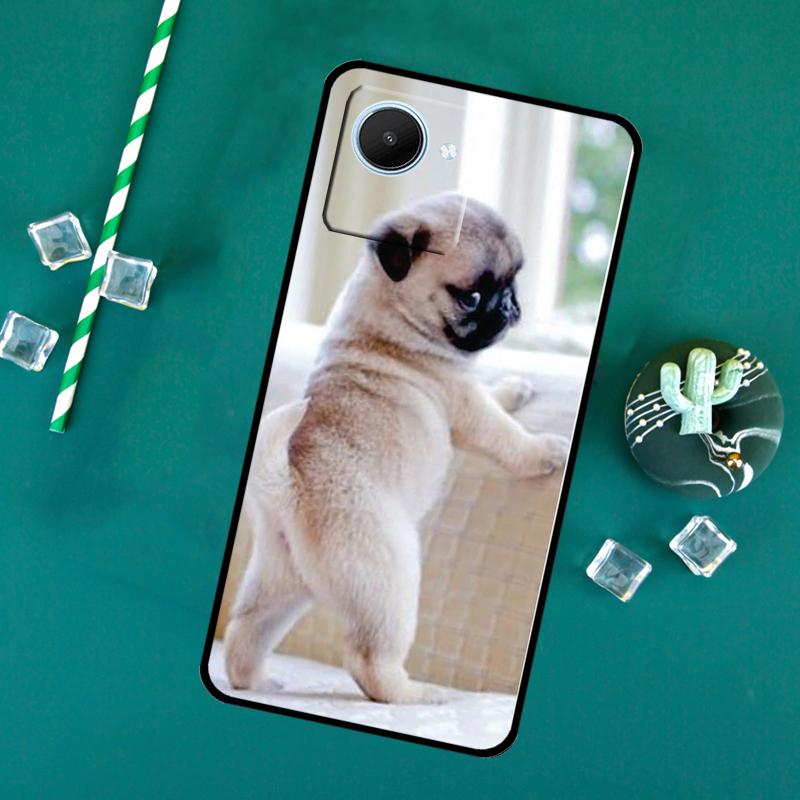 Cute Pug Dog For Realme 15 14 13 12 11 10 Pro Plus C65 C67 C63 C61 C55 C51 C53 C35 C75 GT6 GT7 Pro Case