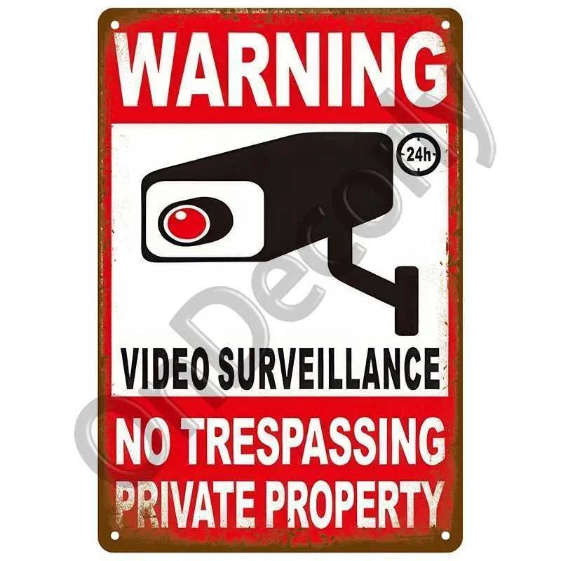 Retro Dangerous Tin Sign Home Wall Decoration Used For Bar Painting Retro Warning Metal Sign Plaque Cafe Club Man Cave Pubs Art Poster