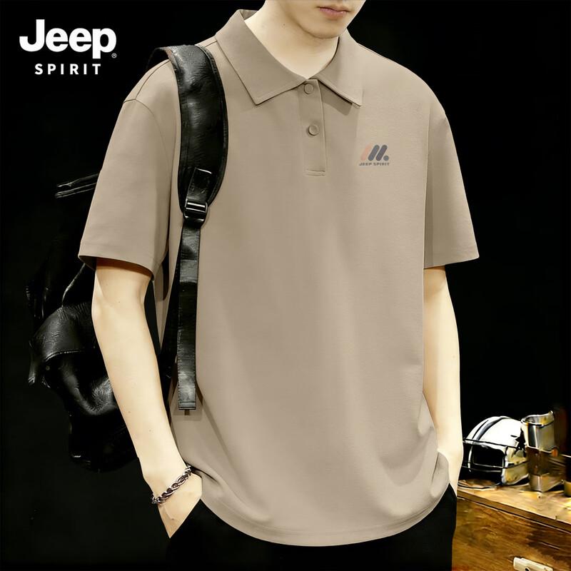 JEEP SPIRIT Men s Ice Silk Quick-Dry Polo Shirt 2026 Summer Collection 2XL