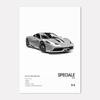 Famous Cars 812 458 296 Canvas Wall Art Print Poster 599XX SP3 F8 Decoration Mural Modern Home Decor Birthday Gift Unframed