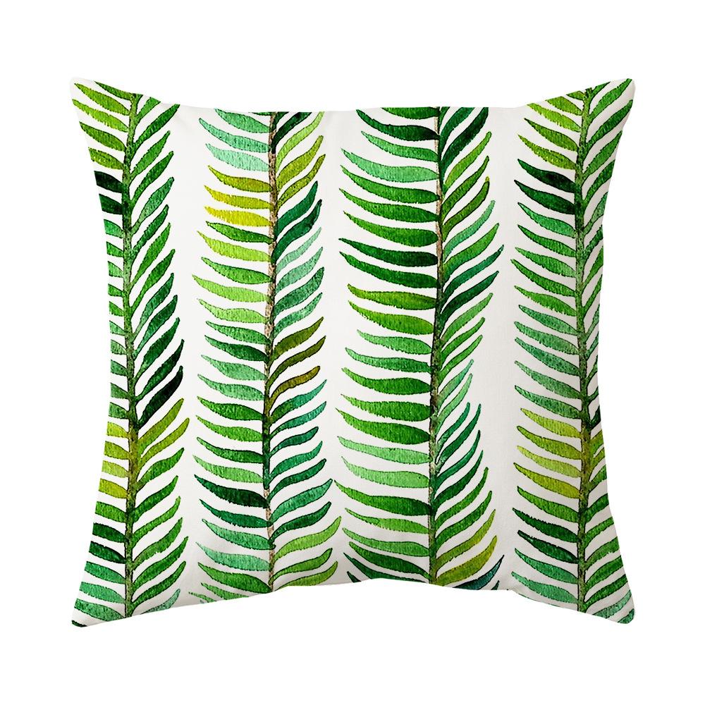 Pillow Nordic Plant Print Pillow Home Sofa Bedside Cushion Square Pillow Case