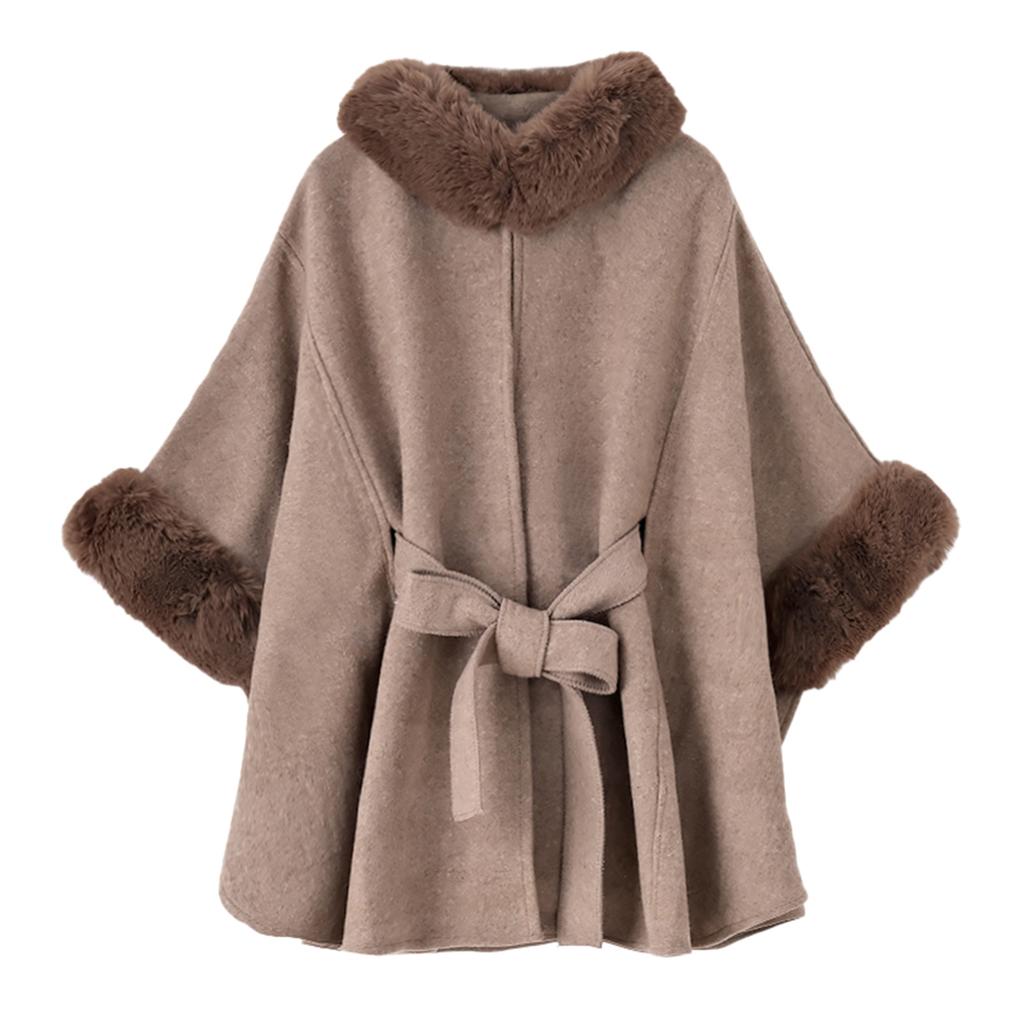 Women's Fashionable Cape Shawl Temperament Loose Plus Size Jacket