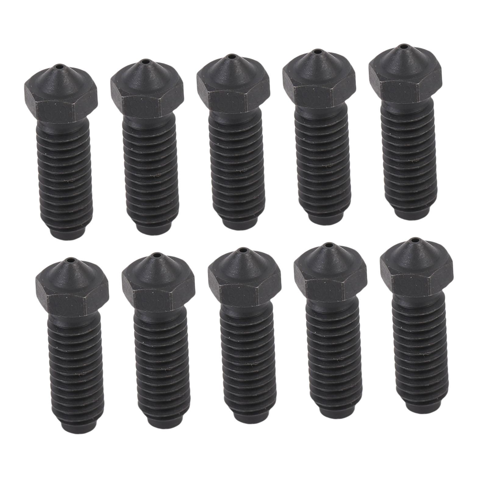 

10 Pcs 3D Printer Nozzle Repl ment for 3 3 Combo S1 S1 Combo 3D Printer Hardened Steel Extruder Nozzle