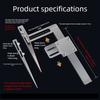 Multipurpose Metal Beveler Tool Fabric Cutting Guide Tool For Straight Diagonal Lines Making Apparel Crafting Tailoring