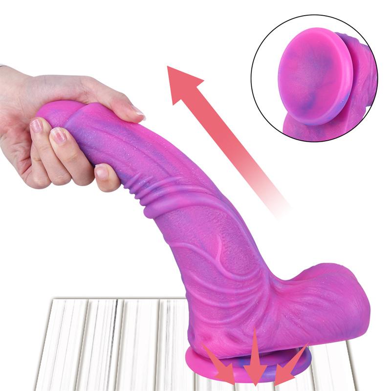 Liquid Silicone Wearable Penis Female Masturbation Device Second Tide Massage Stick Happy Adult Sex Toys
