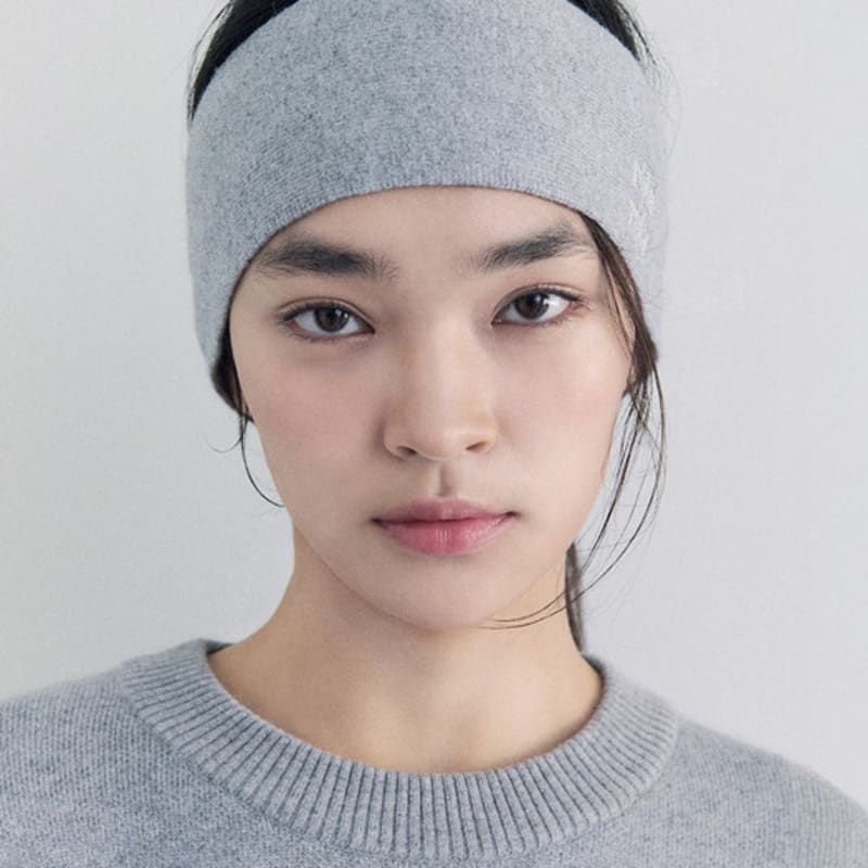 

ROLAROLA NUBASIC ЛОГОТИП ВЯЗАНАЯ ПОВЯЗКА НА ГОЛОВУ СЕРЫЙ GRAY_FREE