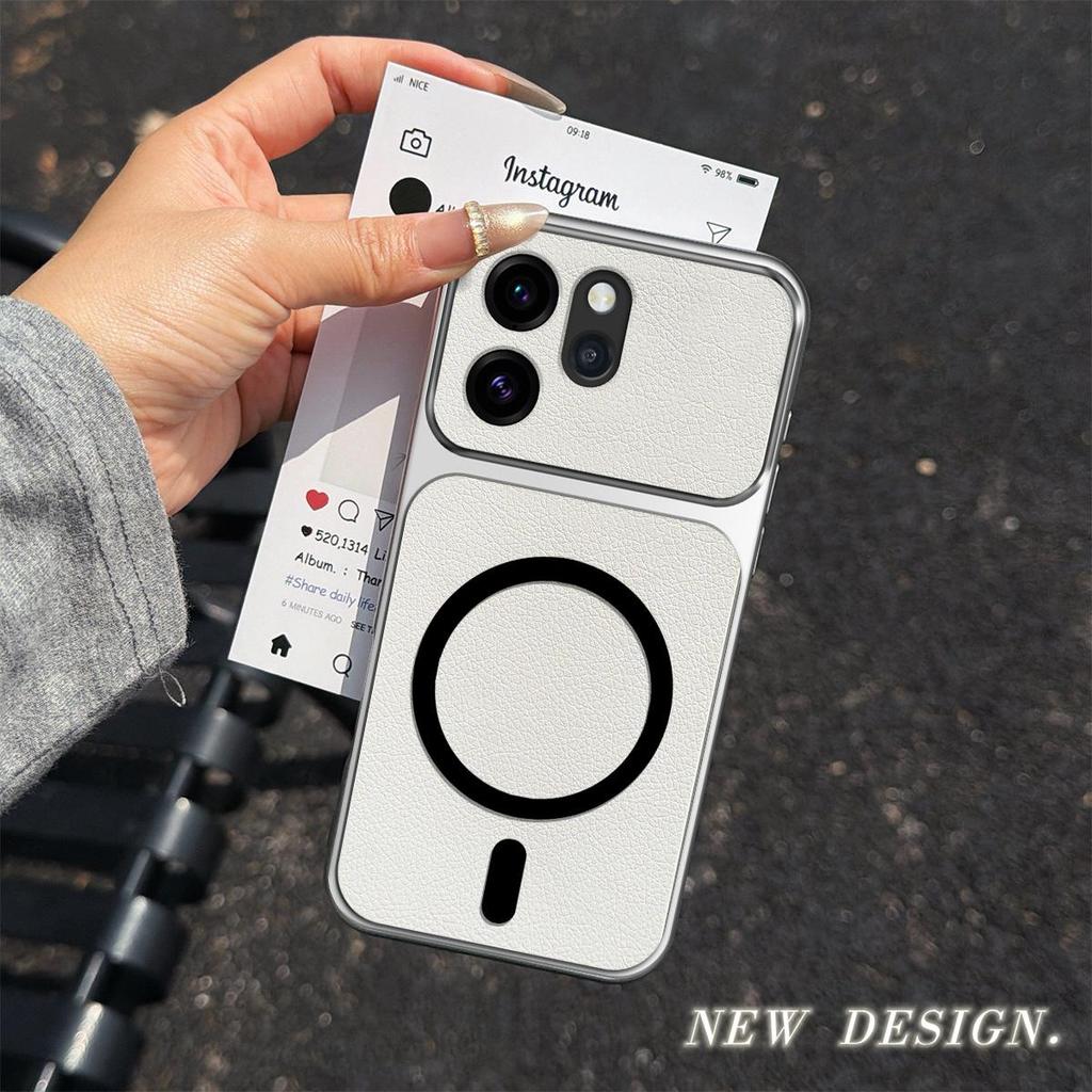 Case for OPPO Reno15 Pro Max 5G,Reno15 Pro 5G,Reno15 F 5G,Reno14 F 5G Viral Change to 17 Magnetic Split Leather Back Big Lens Protector Cover
