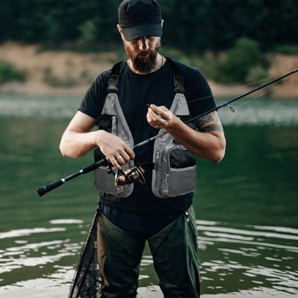 Quick Dry Fishing Waistcoat Multiple Pockets Fly Fishing Vest Fishing Vest  Outdoor Enthusiasts