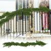 Christmas Vine Artificial Green Plant Festive Holiday Door Stair Hanging Decor Collectible Christmas Home Decor Gift Ornament