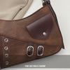 Retro locomotive style personalized shoulder messenger bag