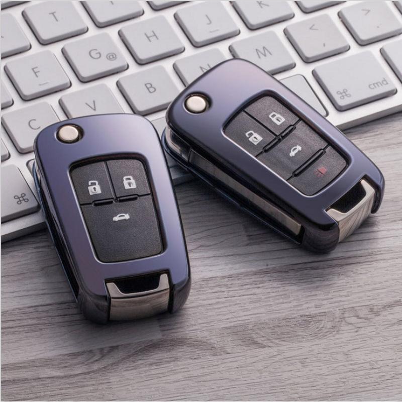 For Buick Regal Excelle Chevrolet Cruze Captiva Malibu Key Start Foldable Car TUP Key Case Key Cover