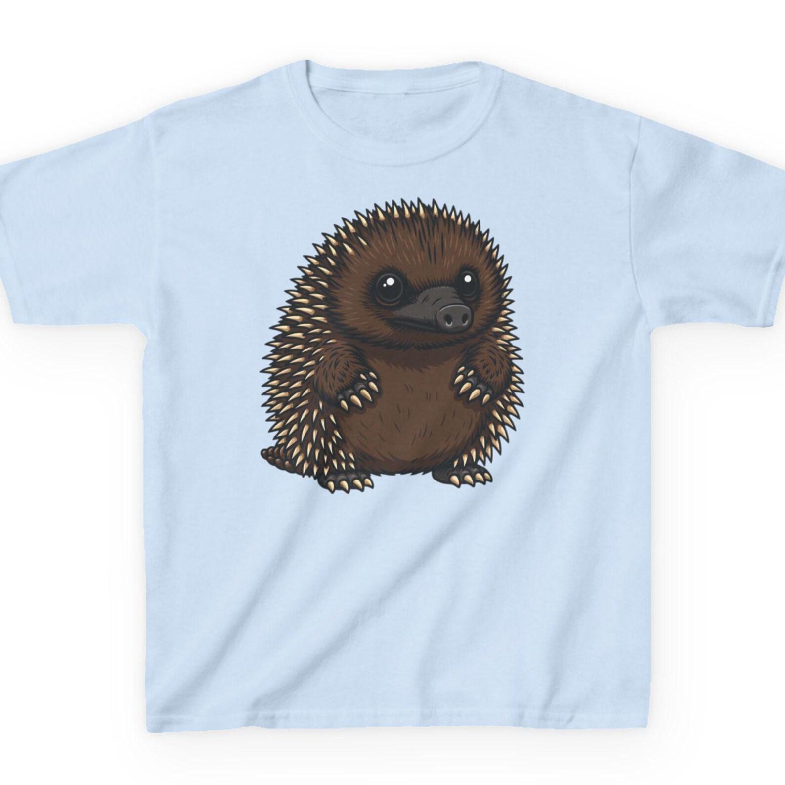 Baby Echidna Kids T-Shirt | Unique Australian Puggle Tee | Native Aussie Animal Shirt | Fast & Free Shipping USA 150