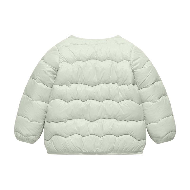 1-5 Years Kids Solid Color Warm Coat Button Jacket