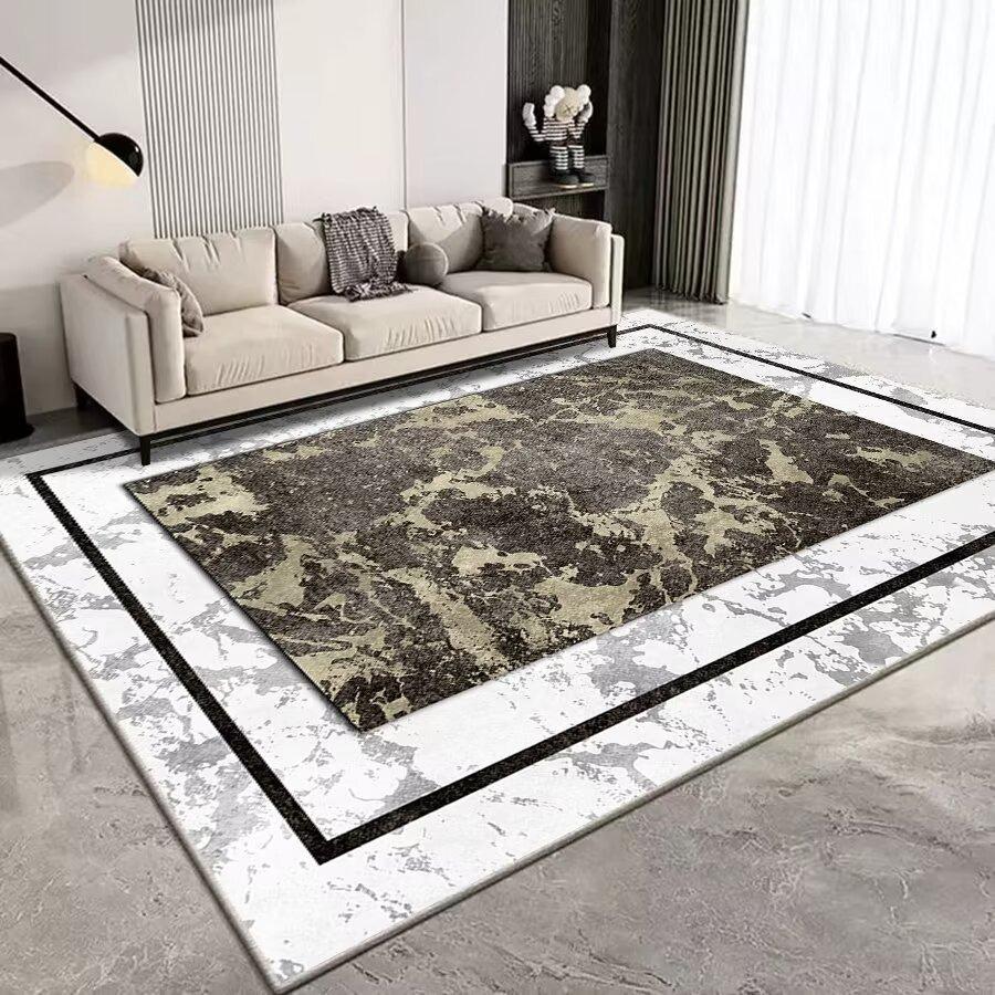 Europe Modern Style Marble Stripe Carpet Living Room Sofa Bedroom Study Entrance Door Rug Non-slip Luxury Home Home Decor Mat
