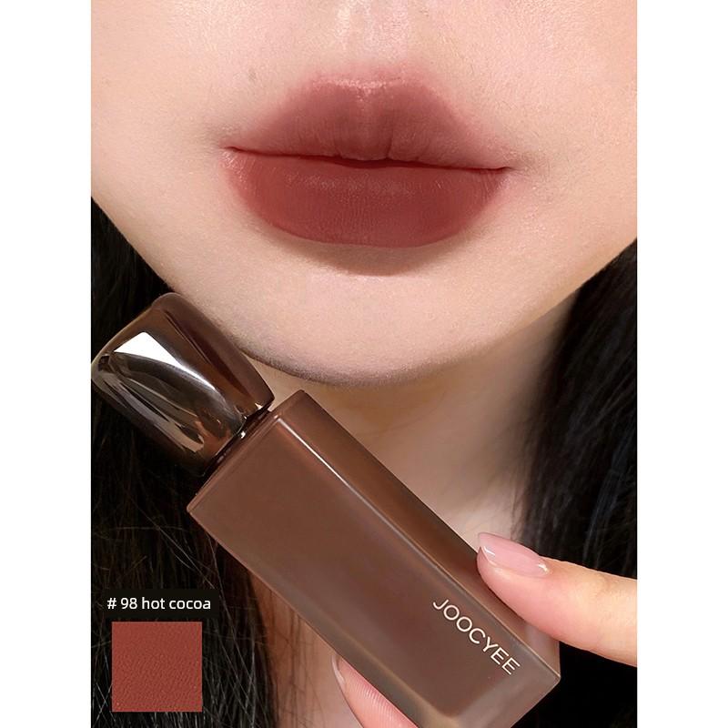 Autumn Fish Recommends! Joocyee Fermented Cotton Candy Lip Glaze Matte Lip Mud Nude Color 11 Cotton Candy 37