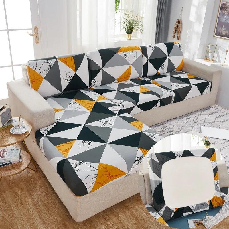 Huse extensibile pentru perne de canapea Huse de perne pentru scaune de canapea Protector de mobilier antiderapant de înlocuire pentru perne individuale