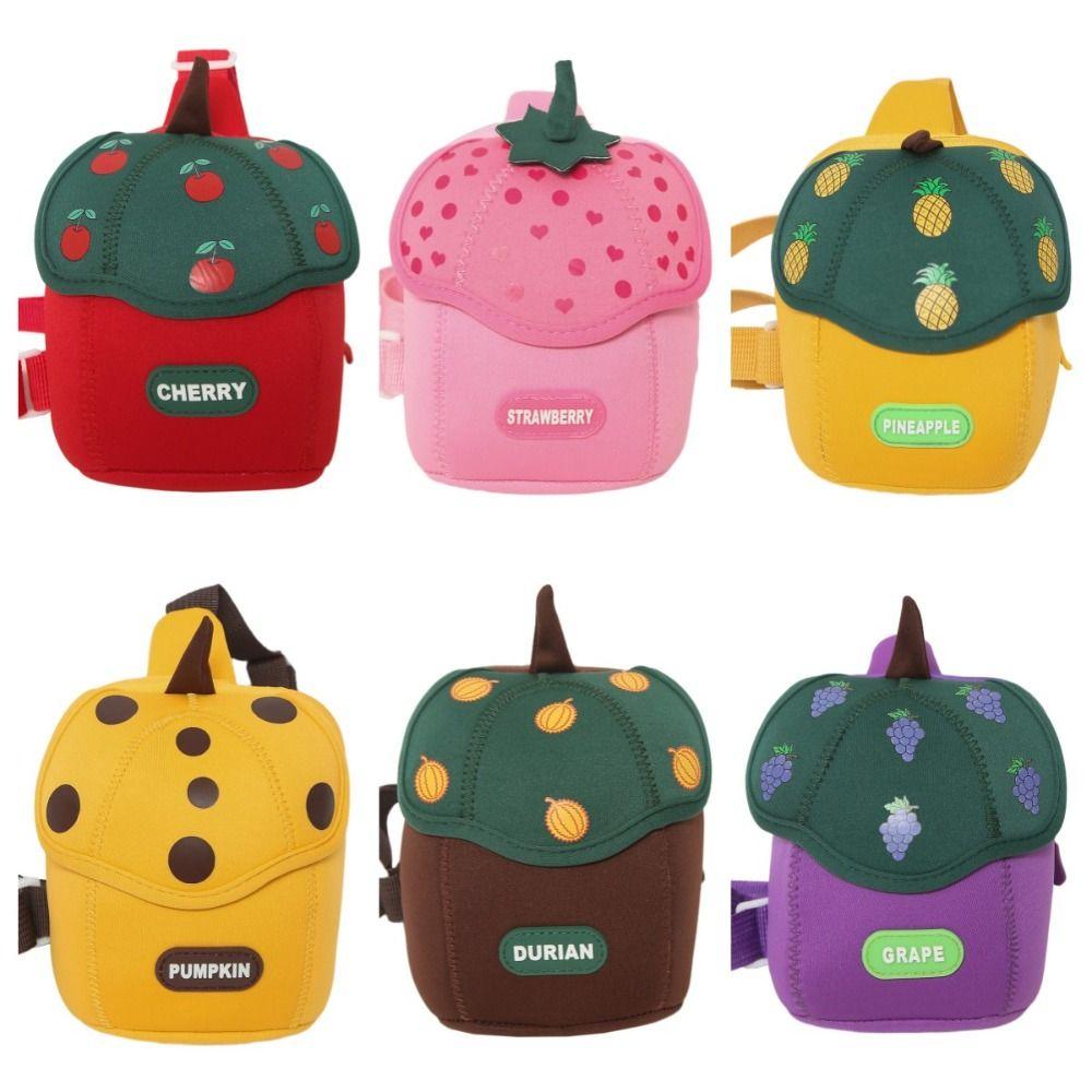 Strawberry Children Backpack Cloth Students Chest Bag Cute Children's Crossbody Bag  Travel