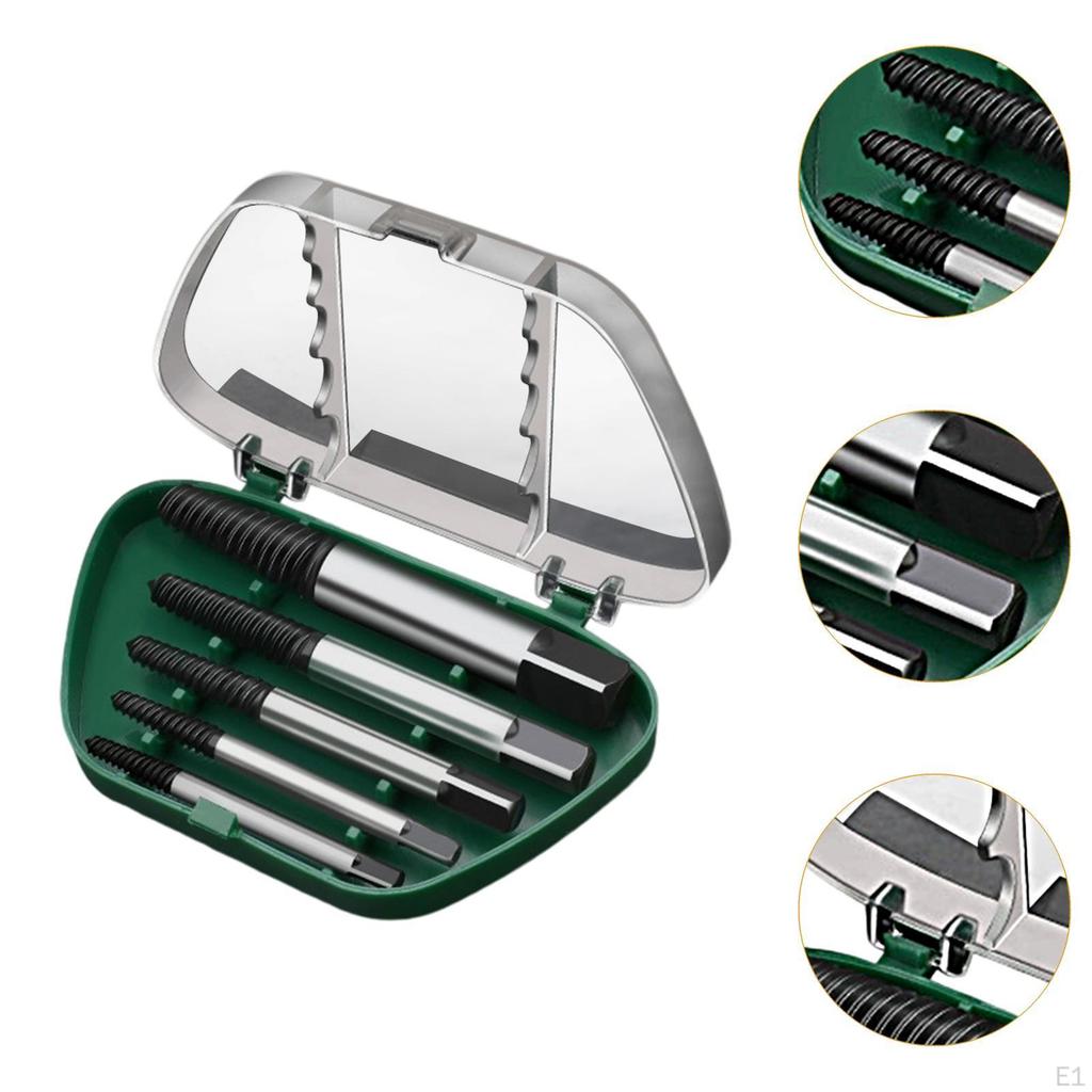 1 Screw Extractor Bolt Extraction Kit Nut Removal Tool Carbon Steel Suitable for Home