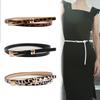 Women's Slimming Leather Belt with Alloy Buckle - Versatile Korean Style Waist Accessory for Dresses & Overcoats