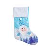 Christmas Socks With Lights, Blue Snowman Glowing Candy Bag Christmas Shu Decorative Gift Socks