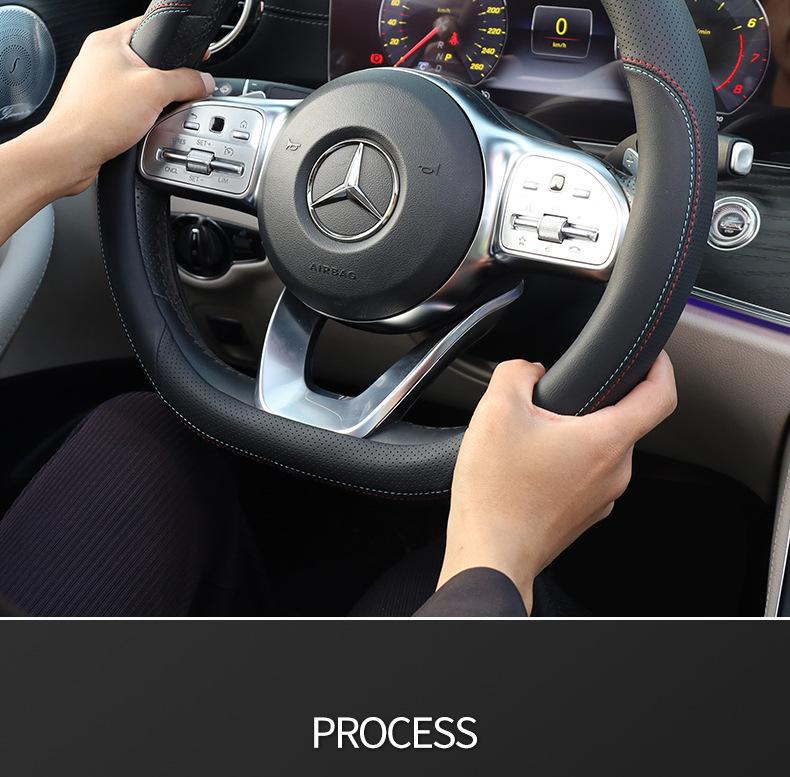 2024 GAC AION Y Plus Nappa Leather Steering Wheel Cover - Smax, S Mei, 580, Splus Compatible, Ultra-Thin Design.