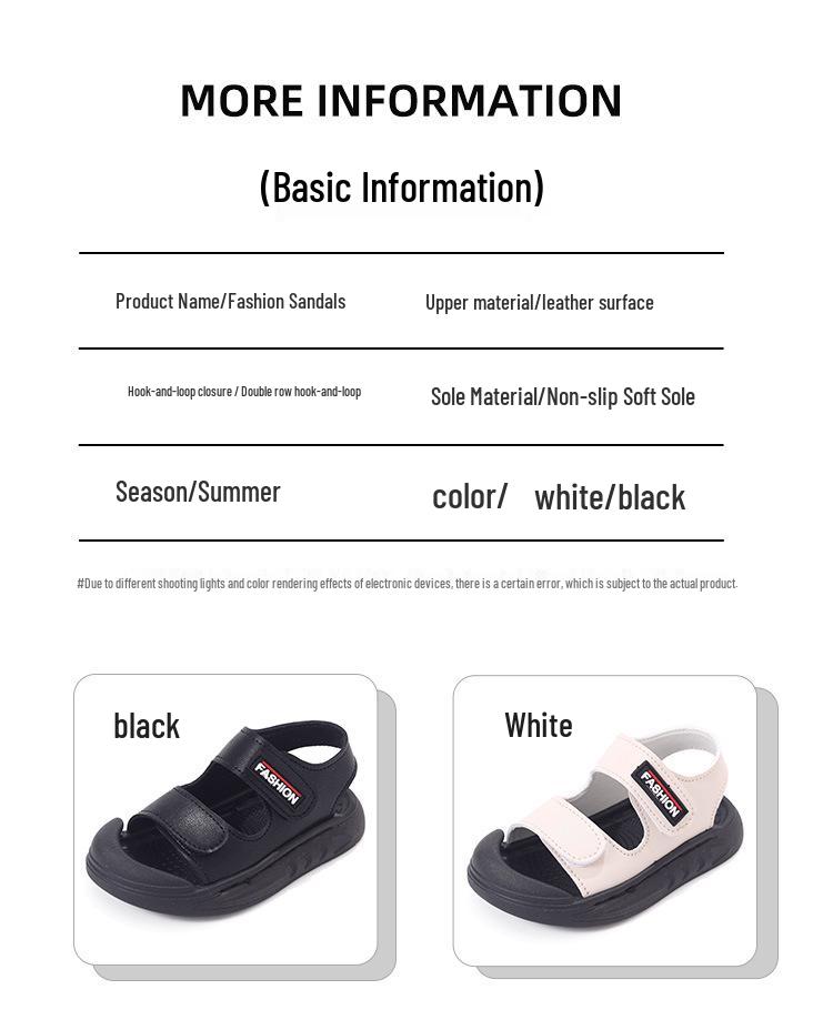 2026 Korean-Style Closed-Toe Sandals for Kids, Age 2-6, Soft Sole, Anti-Kick, Perfect for Summer Beach Activities