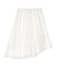 Nigaennikol Tiered Sheer Long Skirt_Cream