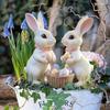Easter Rabbit Garden Stake Acrylic Rabbit Sign Realistic Animal Figurine Suitable for Outdoor Decoration and Flower top sale
