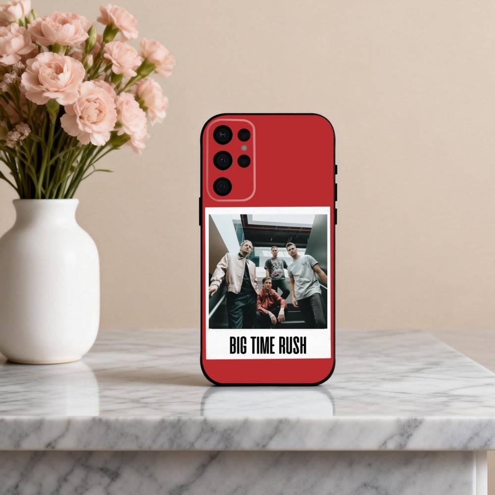 Music B-Big-G T-Time R-Rush-H  Phone Case For Samsung S25,24,23,22,30,21,10,9,Ultra,Plus,Lite,FE,4,5 G Soft Black Case