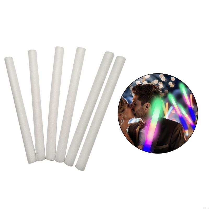 Pack of 12 Foam Glowing Sticks 3 Flashing Modes Color Changing Light Up Sticks for Parties Weddings Halloween Concerts