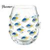 Unique Sea Creature Drinkware Octopus Stemless Wine Glass, 3D Marine Animal Printed Bar Shape Cocktail Cup Borosilicate Glassware, for Cocktails
