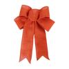 Christmas Decorations Red/Khaki Diy Bow Crafts Christmas Tree Decorations Flocking Cloth Bow Tie Charms For Christmas Atmosphere