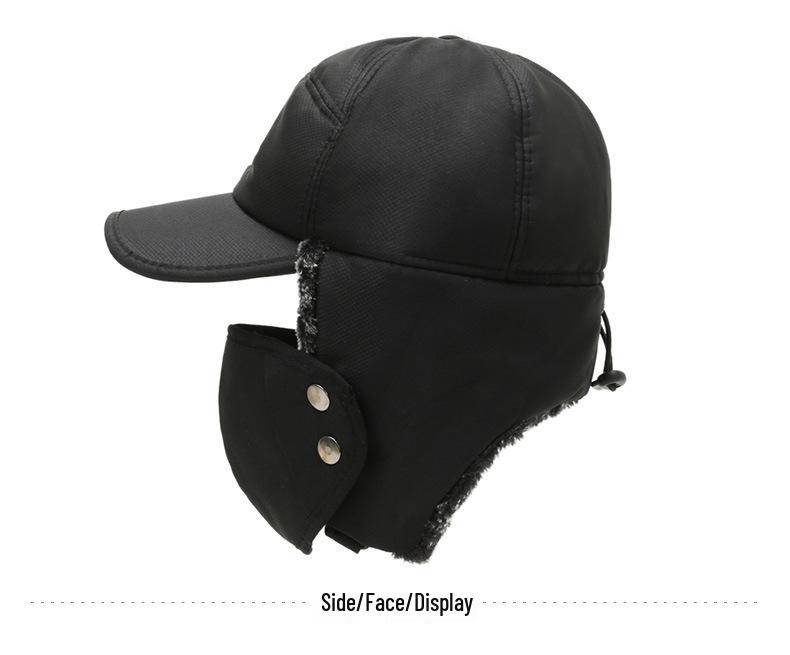 Unisex Winter Outdoor Hat: Thickened Velvet, Warm Lei Feng Style for Cycling & Cold Weather