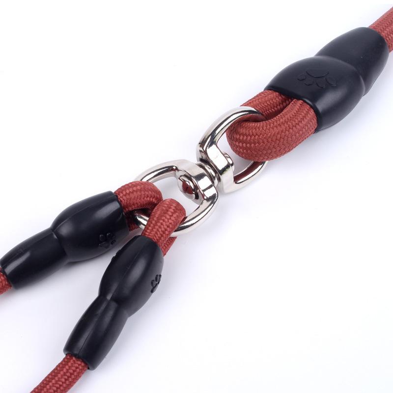 Double ended hook, one tow, two pet leash, nylon dog leash,  pet supplies, dog chain