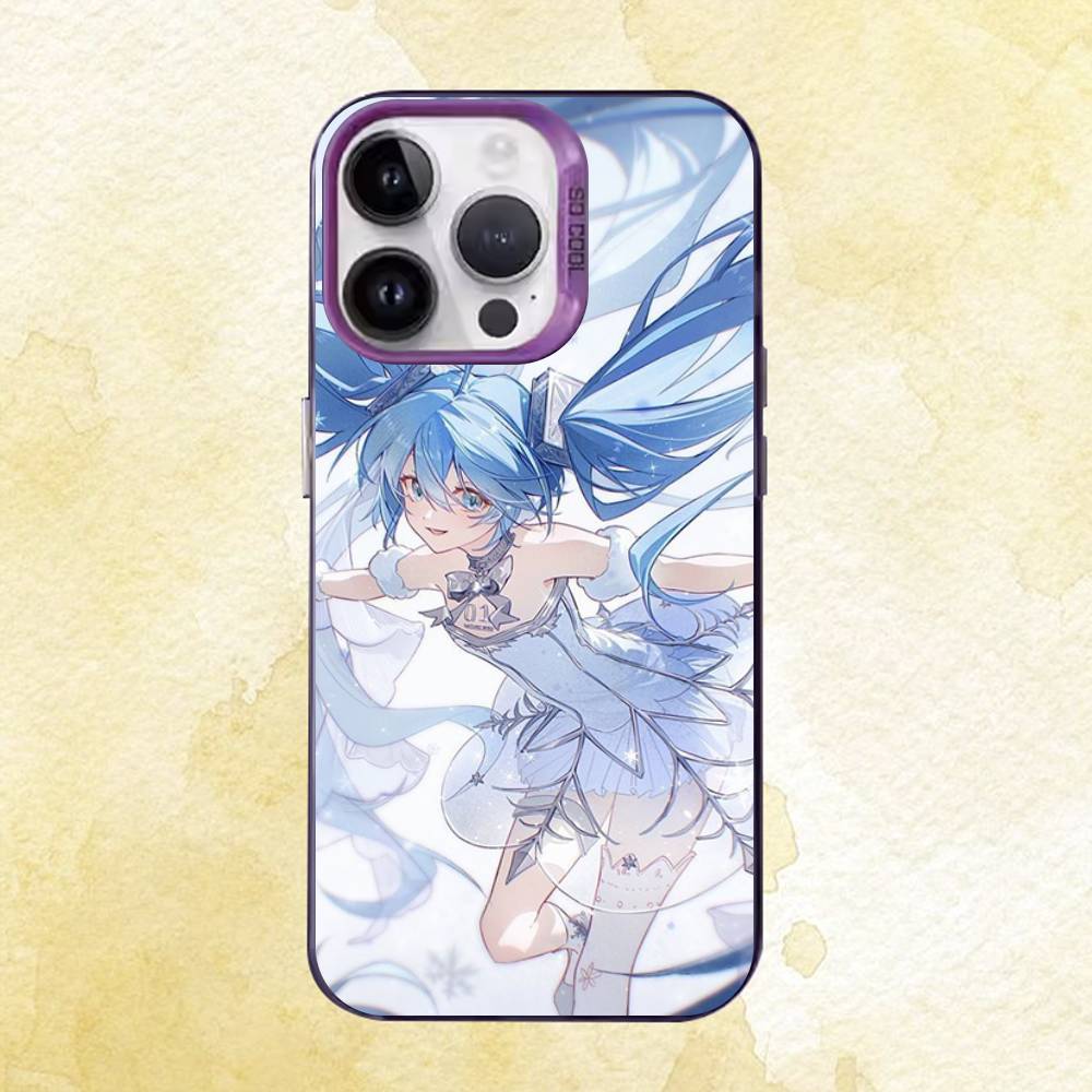 

Милая Аниме Фигурка Хомура Мики Саяка Чехол iPhone 17 16e 16 15 14 13 12 11 Pro Max X XR XS MAX 8,7 Air Plus Задняя крышка iPhone16e